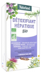 Naturland Détoxifiant Hépatique Bio 20 Ampoules Buvables de 15 ml