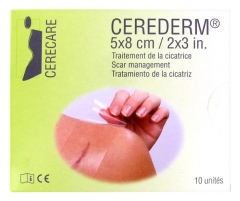 Cerecare Cerederm Rectangle Scar Management 5 x 8cm 10 Units
