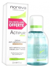Noreva Actipur Anti-Imperfections Cream Tinted 30ml + Free Micellar Water 100ml