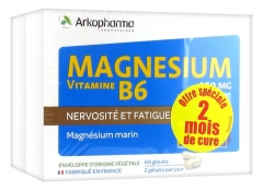 Arkopharma Magnesium Vitamin B6 150mg 2 x 60 Capsules