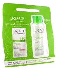 Uriage Hyséac 3-Regul Global Tinted SkinCare SPF30 40ml + Thermal Micellar Water Combination to Oily Skin 250ml Free