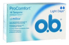 o.b. ProComfort 16 Tampons Light Days
