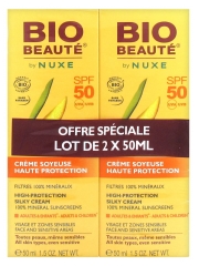Bio Beauté Crème Soyeuse Haute Protection SPF50 Lot de 2 x 50 ml