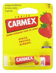 Carmex Bálsamo Hidratante Para Labios de Fresa SPF15 4.9 ml