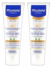 Mustela Nourishing Cream with Cold Cream 2 x 40ml