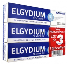 Elgydium Dentifrice Blancheur Lot de 3 x 75 ml