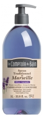 Le Theke du Bad Traditionelle Seife aus Marseille Olive-Lavendel 1 L