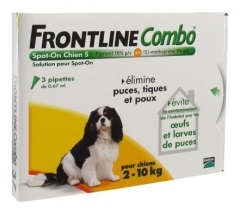 Frontline Combo Chien S (2-10 kg) 3 Pipettes