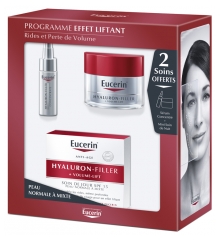 Eucerin Hyaluron Filler + Volume-Lift Day Care SPF15 Normal to Combination Skin 50ml + 2 Cares Free