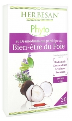 Herbesan Phyto Complexe Desmodium Bien-Être du Foie 20 Ampoules de 15 ml