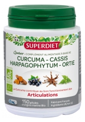 Super Diet Quatuor Curcuma Articulations Bio 150 Gélules