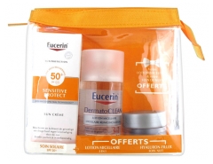 Eucerin Sun Protection Sensitive Protect Crème SPF50+ 50 ml + Lotion Micellaire + Soin de Nuit Offerts