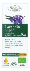 NatureSun Aroms Lavandin Super Olio Essenziale (Lavandula Hybrida Clone Super) Biologico 10 ml