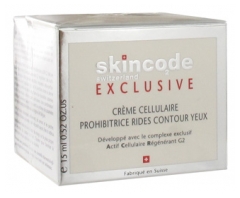 Skincode Exclusive Crème Cellulaire Prohibitrice Rides Contour des Yeux 15 ml