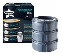 Tomme Tippee Nappies Bin Sangenic Tec Refill 3 Refills