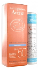 Avène Sun Care SPF50+ Face Emulsion 50ml + Free Thermal Water Spray 50ml