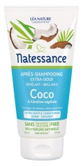 Natessance Après-Shampoing Extra-Doux Coco et Kératine Végétale 150 ml
