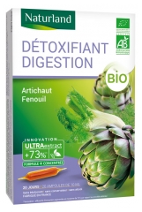Naturland Organic Detoxifying Digestion 20 Drinkable Phials of 10ml