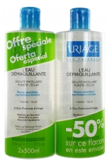 Uriage L'Eau Démaquillante Peaux Normales à Mixtes Lot de 2 x 500 ml