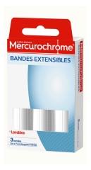 Mercurochrome Extensible Tapes 3 Tapes of 2m x 7cm