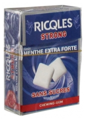 Ricqlès Strong Chewing-Gum Sans Sucres Goût Menthe Extra Forte 24 g