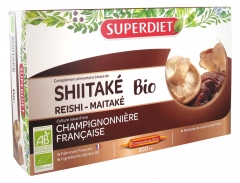 Superdiet Organic Shiitaké Reishi Maitaké 20 Phials
