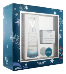 Vichy Set Minéral 89 Fortifying and Replumping Daily Booster 50ml + Free Rich Cream 15ml