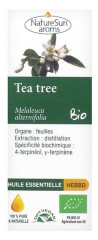 NatureSun Aroms Organic Essential Oil Tea Tree (Melaleuca Alternifolia) 10ml