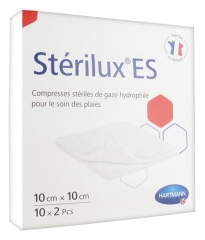 Hartmann Stérilux ES Compresses de Gaze Stériles 10 x 10 cm 10 x 2 Pcs