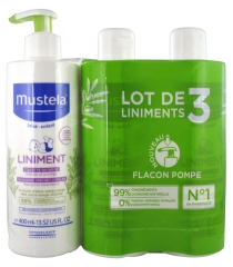Mustela Liniment 3 x 400ml (including 1 Pump Bottle)