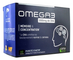 Omega 3 1000 mg de DHA 60 Capsules