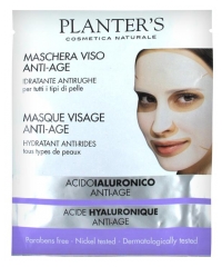 Planter\'s Acide Hyaluronique Masque Visage Anti-Age Hydratant Anti-Rides