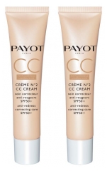 Payot Crème N°2 CC Cream Soin Correcteur Anti-Rougeurs SPF50+ Lot de 2 x 40 ml