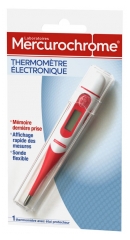 Mercurochrome Electronic Thermometer with Flexible Probe