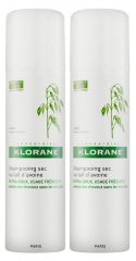 Klorane Gentle Dry Shampoo with Oat Milk Powder Spray 2 x 150ml