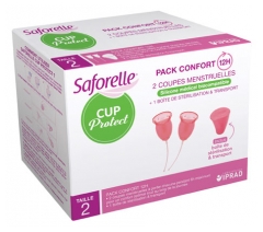 Saforelle Cup Protect 2 Menstrual Cups Size 2