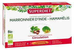 Superdiet Marronnier d'Inde Hamamélis Bio 20 Ampoules