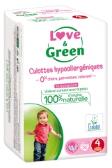 Love & Green Hypoalergenn&iacute; plenkov&eacute; kalhotky 20 ks Velikost 4 (8-15 kg)