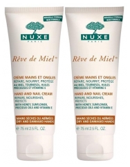 Nuxe Rêve de Miel Hand and Nail Cream 2 x 75ml