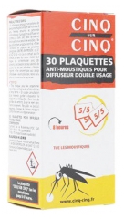 Cinq sur Cinq 30 Targhe Anti-moustiques 