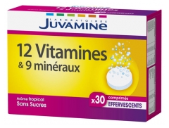 Juvamine 12 Vitamines &amp; 9 Minéraux 30 Comprimés Effervescents