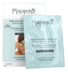 Placentor Végétal Pads Anti-Dunkel-Kreise Anti-Puffigkeit 6 x 3 g