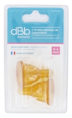 dBb Remond 2 Rubber New Born Nipples 0-4 Months
