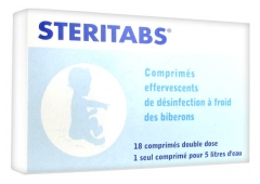 Aquatabs Steritabs 18 Comprimés Double Dose