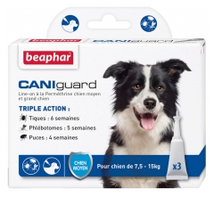 Beaphar Caniguard Line-On Medium Dog and Large Dog 3 Pipettes of 4ml