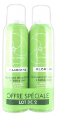 Klorane Spray Deodorant 24 Effectiveness with White Althea 2 x 125ml