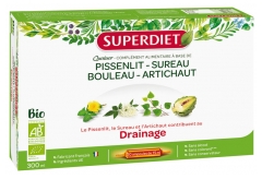 Super Diet Organic Drainage Dandelion Quatuor 20 Phials