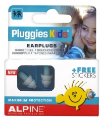 Pluggies Kids Bouchons d'Oreille + Stickers Gratuits