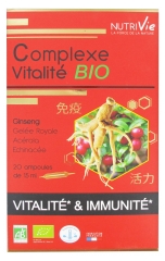 Nutrivie Complexe Vitalité Bio 20 Ampoules