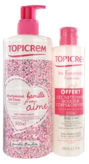 Topicrem Les Essentiels Ultra hydratant Lait Corps 500 ml + Gel Nettoyant Douceur 200 ml Offert